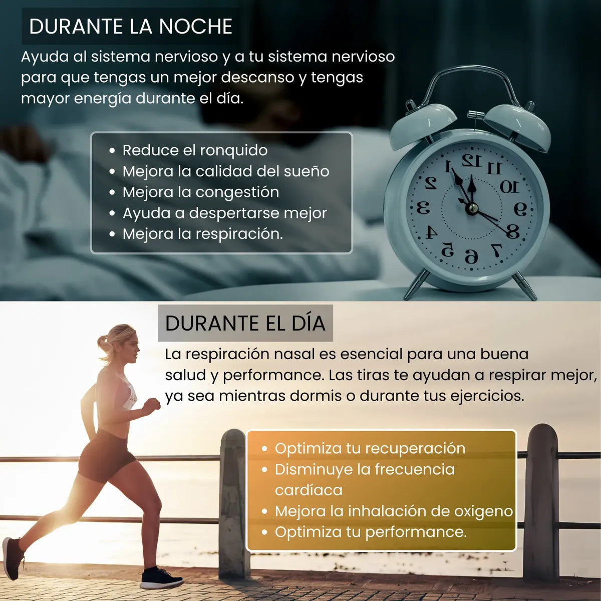 Tiras Nasales Magnéticas + Cintas Bucales para Dormir Mejor