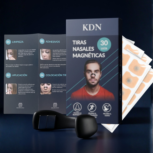Tiras Nasales KDN maunal, caja producto y stickers